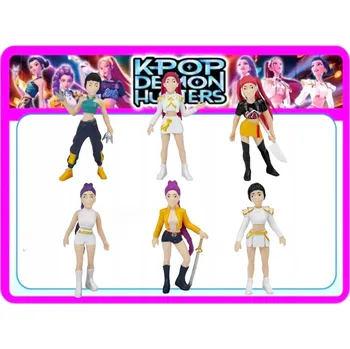 Figurka Figurky KPOP DEMON HUNTERS Sada 6 KS RUMI JINU LOVKYNĚ DÉMONŮ