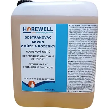 Čisticí prostředek na koerce a čalounění Horewell Nano odstraňovač skvrn z kůže a koženky 5 l + Dárek Nano houbička na čištění nečistot