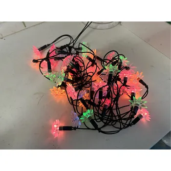 Vánoční dekorace DANAPO Retro staré elektrické vánoční osvětlení KVĚTINY 50 svíček, svíčky, žárovky, řetěz