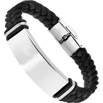 Náramek Náramek NP37 z nerezové oceli 316L a silikonu + Možnost Gravírování