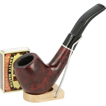 Dýmka Angelo zahnutá čer., I, filtr 9mm