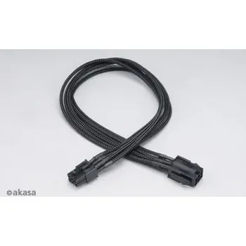 Kabel do PC AKASA FLEXA V6, prodloužení napájecího 6pin kabelu pro VGA/ 40cm AK-CBPW07-40BK
