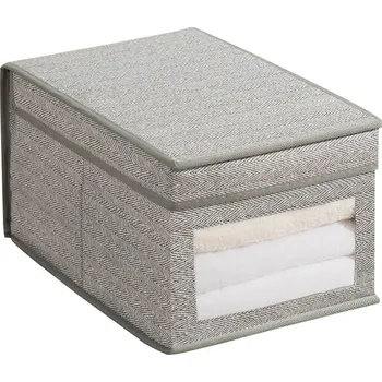 Úložný box Organizér, úložný box do skříně s víkem 25x35x16 cm