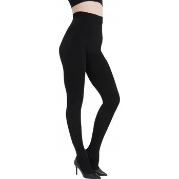 Dámské punčochy Dámské, teplé, hladké punčocháče s vysokým pasem, zimní střih, velikost L