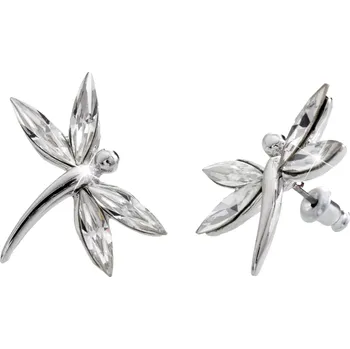 Módní doplněk JSB bijoux s.r.o. Náušnice puzety z bižuterní slitiny vážka z navet Swarovski Crystal