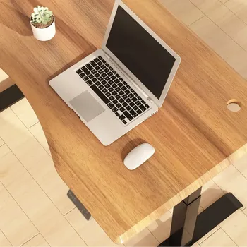 Psací stůl DESKA ZAKŘIVENÁ 140X70 CM C1407 HNĚDÁ VÝŘEZ VPŘEDU ERGO K PSACÍMU STOLU 2,5 CM