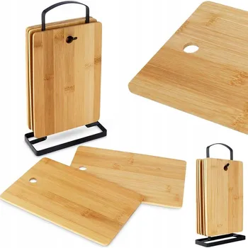 Kuchyňské prkénko Krájecí prkénko Excellent Houseware bambusové, 6 ks