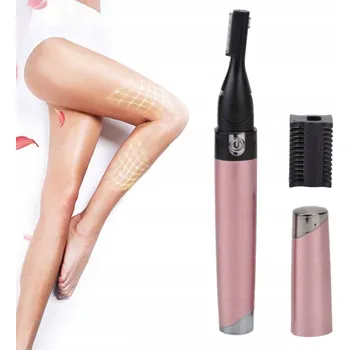 Zastřihovač chloupků DEPILÁTOR na obočí a obličej, HOLICÍ STROJEK pro ženy, růžový