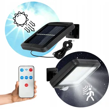 LED reflektor + senzor se solárním panelem 1,5W studená bílá 6000K IP44 KOBI