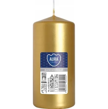 Svíčka Tradiční parafínová svíčka Bez vůně Aura 1 ks