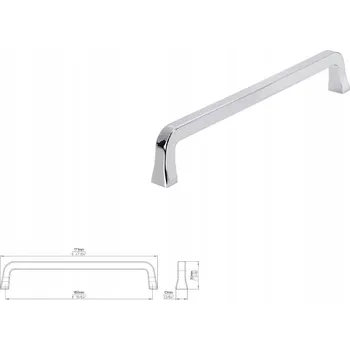 Nábytkové kování Nábytková úchytka SIRO 2525-171ZN1 chrom lesklý