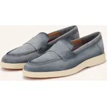 Santoni Pánské Mokasíny Revolve, černošedá / oranžová, 42,5