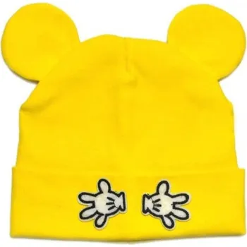 Čepice Dětská zimní čepice J860 žlutá
