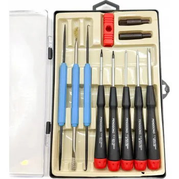Šroubovák SADA PRECISIONÍCH ŠROUBOVÁKŮ 10 KS. + KARTÁČEK & HÁČKY & PILNÍKY