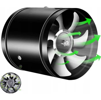 Domácí ventilátor Průmyslový potrubní ventilátor fi 150 530 m3/h TICHÝ VÝKONNÝ