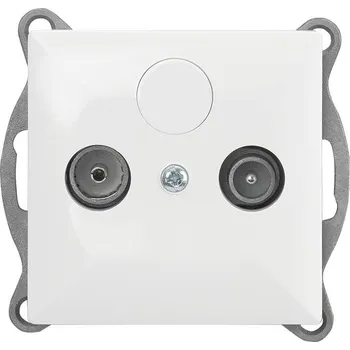 Elektrická zásuvka Anténní zásuvka nástěnná Abex bílá