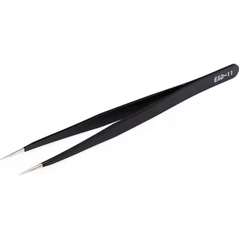 Kosmetická pinzeta PRECZNÍ ANTIMAGNETICKÁ PINZETA 141MM ROVNÁ ESD-11 TECHREBAL