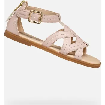 Dámské sandále Geox Světle růžové dívčí sandály Geox Karly