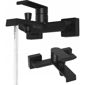 Vodovodní baterie Nástěnná vanová baterie Granitan BALI černá