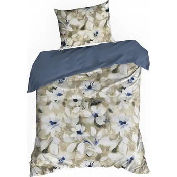 Povlečení Povlečení 140x200 2cz BAVLNĚNÝ SATÉN Spring měkký oboustranný komplet