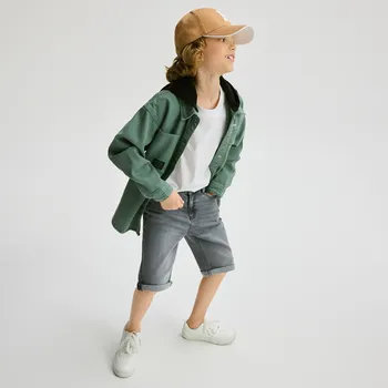 Reserved - Džínové kraťasy regular - světle šedá - 3249N-09J - 3249N-09J-116