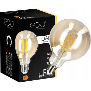 Žárovka Dekorativní LED žárovka E27 G95 GOLD 7W 2700K teplá bílá 710lm EDO