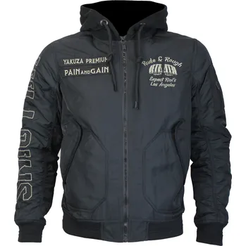 Oblečení a móda YAKUZA Černá bomberová bunda 3960 - 2XL
