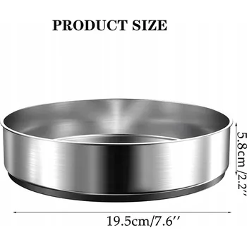 Úložný box PIGPIGFLY Otočný kuchyňský organizér, Nerezová Ocel, 20 cm