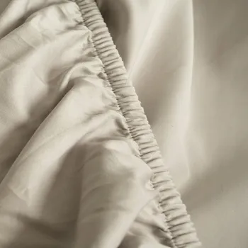 Prostěradlo MOYHA Saténové Prostěradlo s gumou 160x200 béžové