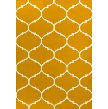 Koberec 60x110 cm KRÁSNÝ MEDOVÝ HOŘČICOVÝ KOBEREC LUNA JETEL DO LOŽNICE