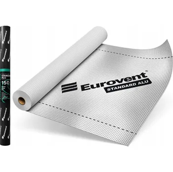 Stavební fólie FÓLIE PAROTĚSNÁ ALUMINIOVÁ VYZTUŽENÁ PAROTĚSNÁ EUROVENT ALU 90 g 75 m