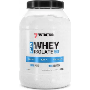 Protein 7Nutrition Natural WPI izolát syrovátkové bílkoviny 90 1000g, přírodní chuť