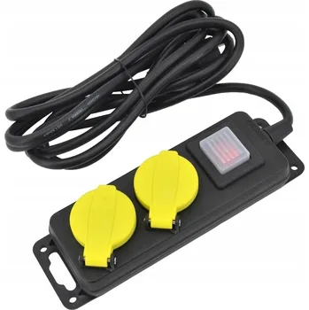 Napájecí kabel Prodlužovací Kabel přívod s lištou AW-Tools 3 m 2 ks černý