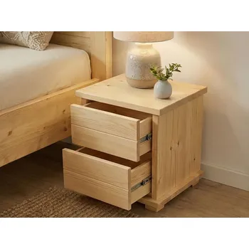 Noční stolek Noční stolek Mega Supra - masiv borovice Moření MD: Borovice přírodní