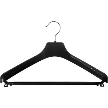 Ramínko Plastové ramínko s příčkou 43 cm / 40 mm – černé