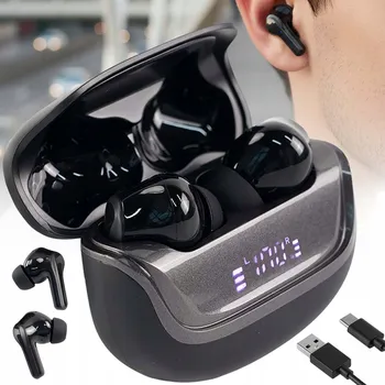 Sluchátka BEZDRÁTOVÁ BLUETOOTH SLUCHÁTKA DO UŠÍ SPORTOVNÍ HD65 PRO HOVORY