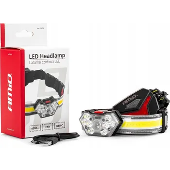 Čelovka Čelovka LED 6500K s USB a bočním osvětlením