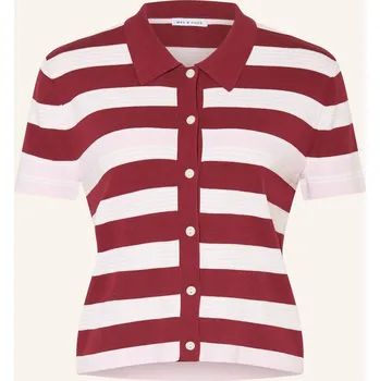 Dámská košile Mrs & Hugs Dámský Svetr, tmavě červená / růžová / bílá, 36