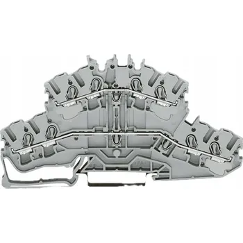 Wago svorka 2-patrová 4-vodičová průchozí na DIN lištu 2,5mm2 L/L 2002-2401 1 Ks