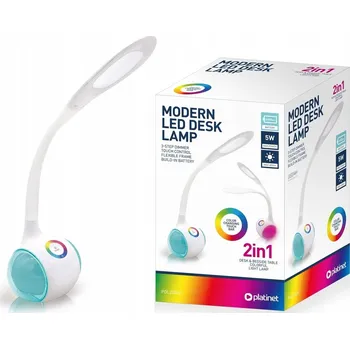 Lampička Stolní lampa Noční LED 5W Akumulátor Flexibilní RGB LED