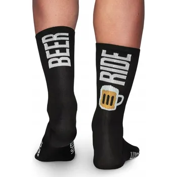 Pánské ponožky Černé cyklistické Ponožky Luxa Beer Ride - M/L