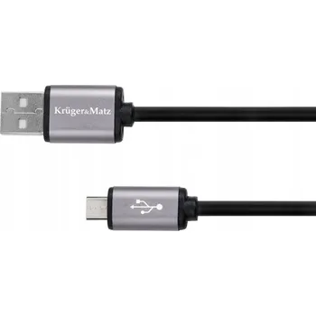 Datový kabel Kabel Kruger&Matz USB - microUSB typ B, 0,2 m, černý