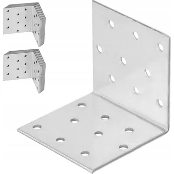 Tesařské kování Tesařský úhelník, stavební spojka, ocelový, pozinkovaný 60x60x60 MM 25 KS