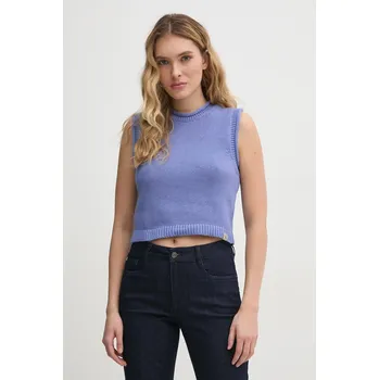 Dámská vesta Vesta Calvin Klein Jeans J20J225226 fialová 48X, vel. XL