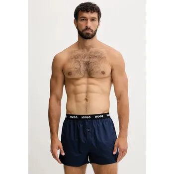 Boxerky Bavlněné boxerky HUGO WOVEN BOXER TRIPLET 3-pack 50532565 námořnická modř 59E, vel. S