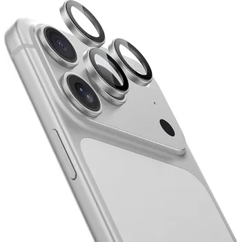 Ochranné tvrzené safírové sklo Benks na fotoaparát pro iPhone 17 Pro-17 Pro Max stříbrné