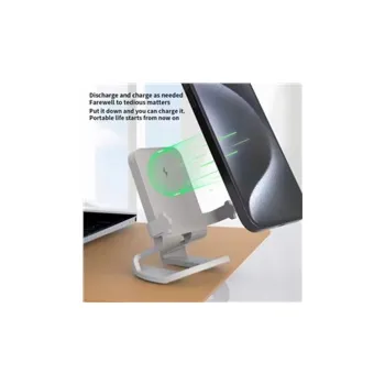 1stCOOL bezdrátová přenosná QI nabíječka 15W, panáček, USB-C, bílá