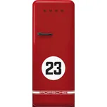 Smeg Chladnička s mrazícím boxem Porsche x SMEG 917 Salzburg, 244/26 l, otv. pravé, 153x60 cm, červená FAB28RDP9176EU
