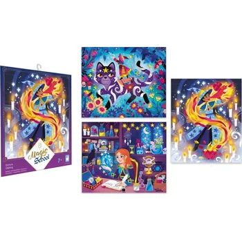 kreativní sada Janod Kreativní sada Atelier Mini Třpytivé obrázky Magická škola