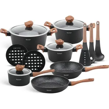 Sada nádobí Edenberg 15dílná sada nádobí EB 5616 + Dárek Silikonový sítkový filtr do výlevky dřezu 4 ks